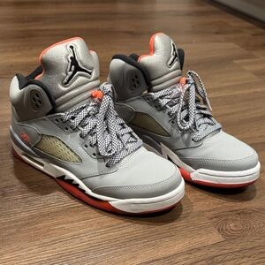 Jordan 5 Retro Sneakers - wolf grey/hot lava